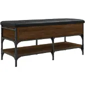 vidaXL Schoenenbank 102x42x45 cm bewerkt hout sonoma eikenkleurig