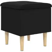 vidaXL Opbergbank 42x42x46 cm bewerkt hout zwart