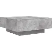 vidaXL Salontafel 80x80x31 cm spaanplaat betongrijs