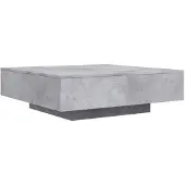 vidaXL Salontafel 100x100x31 cm bewerkt hout betongrijs