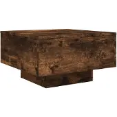 vidaXL Salontafel 55x55x31 cm bewerkt hout gerookt eikenkleurig