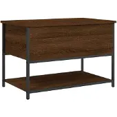 vidaXL Opbergbankje 70x42,5x47 cm bewerkt hout bruin eikenkleur