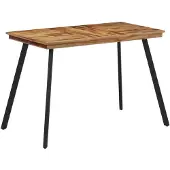 vidaXL Eettafel 120x62x76 cm massief teakhout