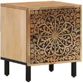 vidaXL Nachtkastje 40x33x46 cm massief mangohout