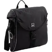 Willex - Enkele Tas 300 - Zwart/Blauw - Lichtgewicht - Met Schouderband - 12 liter