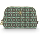 Pip studio Toilettas Coby Cosmetic Bag Triangle Small Clover Green