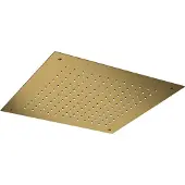 Hotbath Mate M111 inbouw hoofddouche 50cm vierkant geborsteld messing PVD