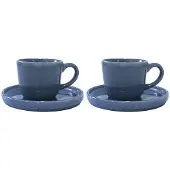 Aida Søholm Sonja kop met schotel 2-pack Blauw