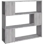 vidaXL Boekenkast/kamerscherm 100x24x94 cm grijs sonoma eikenkleurig