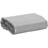 vidaXL Dekzeil 650 g/m² 1,5x20 m grijs