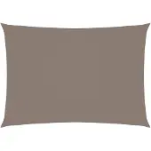 vidaXL Zonnescherm rechthoekig 3,5x5 m oxford stof taupe