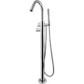 Wiesbaden Caral thermostatische badmengkraan vrijstaand chroom