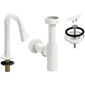 Clou Kaldur set tbv (New)Flush / First fonteinen, mat wit