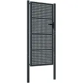 vidaXL Tuinpoort Antraciet 100x175 cm Staal