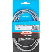 Elvedes voorremkabel voor rollerbrake br-im85 .rvs, zilver buitenkabel 1000mm/1250mm binnenkabel