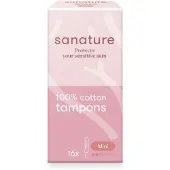 Sanature Katoenen Tampons Mini 16 stuks