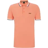 Boss green Shirt 'Paddy' abrikoos / zwart / wit