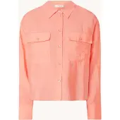 Opus Blouse met paspelzakken op de borst, model 'Fastelle'