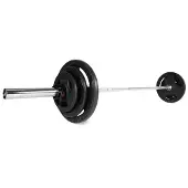 VirtuFit Olympische Gietijzeren Halterset - 90 kg