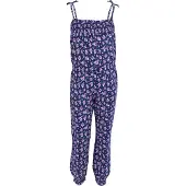 Sarcia.eu Marineblauwe gebloemde meisjesjumpsuit