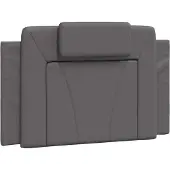vidaXL Hoofdbordkussen "Viana" 90 cm kunstleer grijs