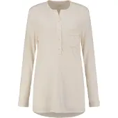 Yumeko Pyjamashirt Jersey Katoen M Wit - Eco, Bio & Fairtrade