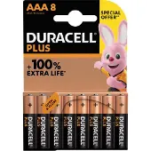 Duracell Batterij plus aaa 8st promo - 10 stuks