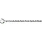 The Jewelry Collection Zilveren Armband koord 2 1002170 18 cm