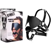 XR Brands Strict - Kunstleren Masker Met Ball Gag