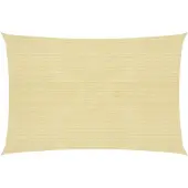 vidaXL Zonnezeil 160 g/m² 6x7 m HDPE beige