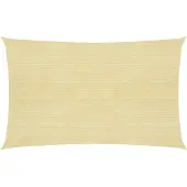 vidaXL Zonnezeil 160 g/m² 3x6 m HDPE beige