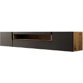Meubella TV-Meubel Dylan mat zwart eiken 200cm