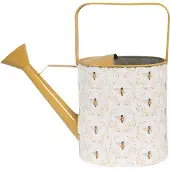 Clayre & Eef Decoratie Gieter 33x12x32 cm Wit Metaal Bijen Wit