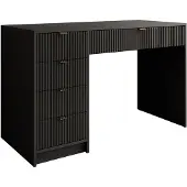 Meubella bureau Tavares zwart goud 120 cm