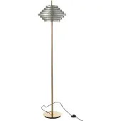 J-Line Lamp on foot led gold metal/glass transparent