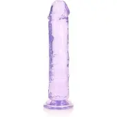 Realrock Dildo recht model met zuignap 20 cm - Paars