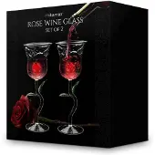 Mikamax - Rose Wine Glass Set