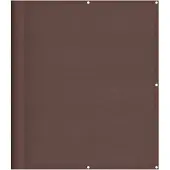 vidaXL Balkonscherm 120x700 cm 100% oxford polyester bruin