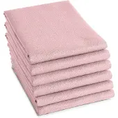 DDDDD Theedoek Logo Pastel Pink (Set van 6)
