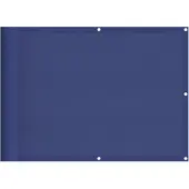 vidaXL Balkonscherm 75x700 cm 100% oxford polyester blauw