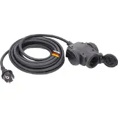 As Schwabe 60456 Stroom Verlengkabel 16 A Zwart 10.00 m H07RN-F 3G 1,5 mm²