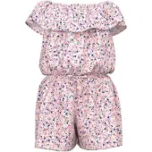 Name it NMFVINAYA SS PLAYSUIT F Meisjes Jumpsuit - White AlyssumPrint:Flower - Maat 104