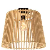 QAZQA Landelijke buiten plafondlamp hout IP44 - Jayla