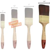 Progold Platte Kwast Exclusive Red 7150 2,5 inch - 6,3 cm