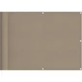 vidaXL Balkonscherm 75x800 cm 100% oxford polyester taupe