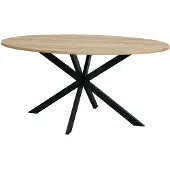 Lizzely Garden & Living Eettafel ovaal 180cm Rato lichtbruin ovale tafel