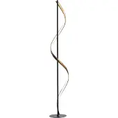 Q-SMART-HOME Paul Neuhaus Q-Swing vloerlamp antraciet/messing Q-Swing, dimbaar, zwart, Woon-/ Eetkamer, Aluminium, Modern