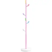 vidaXL Kapstok 172 cm gepoedercoat ijzer roze