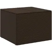 vidaXL Tuinbox 291 L poly rattan bruin