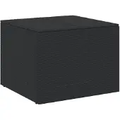 vidaXL Tuinbox 291 L poly rattan zwart